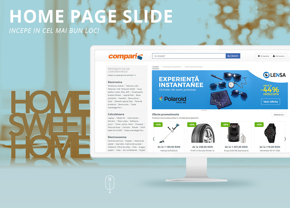 Home page slide - Incepe in cel mai bun luc