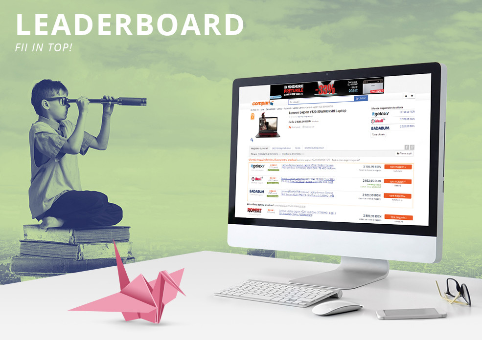 Leaderboard - Banner on top
